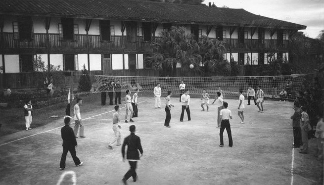 Volley ball courts at Fukien Christian University