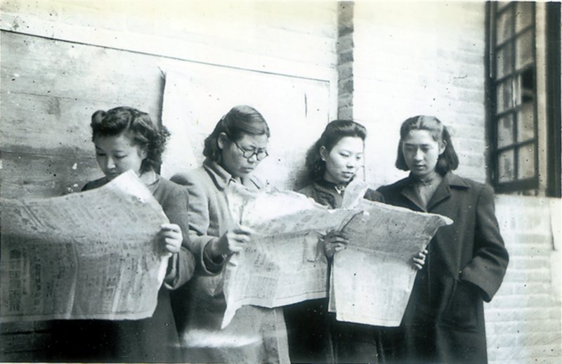 Ginling College campus in the 1940s