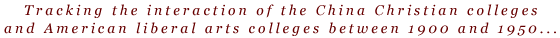 The American Context of China's Christian Colleges